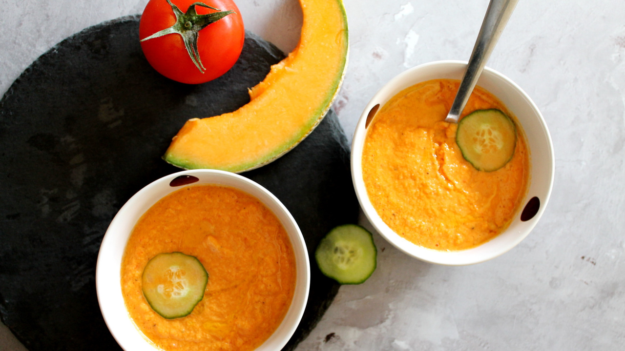 Cantaloupe gazpacho recipe