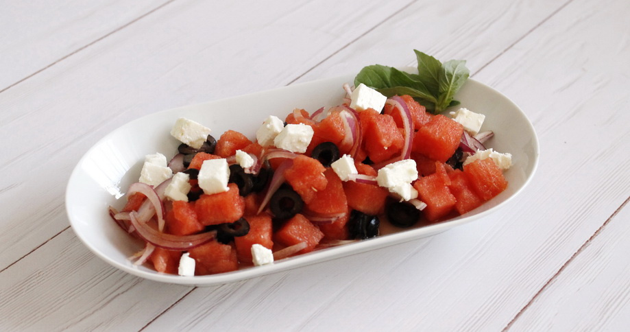 Mediterranean watermelon salad recipe